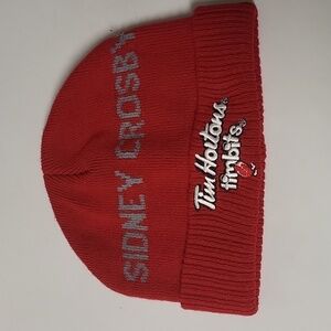 Tim Hortons Sidney Crosby Toque Timbits Hockey in Red, white, greyish and black